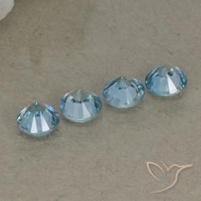 2.20 ct natürliche hellblau Zirkon-Edelsteine, Runden, VVS-VS