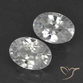 2.34 ct natürliche Klares Weiß Zirkon-Edelsteine, Oval, VVS-VS