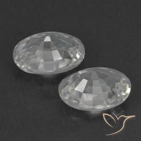 2.34 ct natürliche Klares Weiß Zirkon-Edelsteine, Oval, VVS-VS