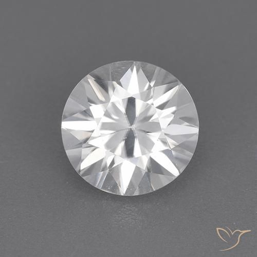 1.72ct Natürlicher Weiß Zirkon, Runden, VVS