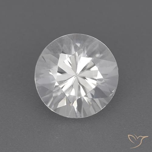 2.08ct Natürlicher Weiß Zirkon, Runden, VVS