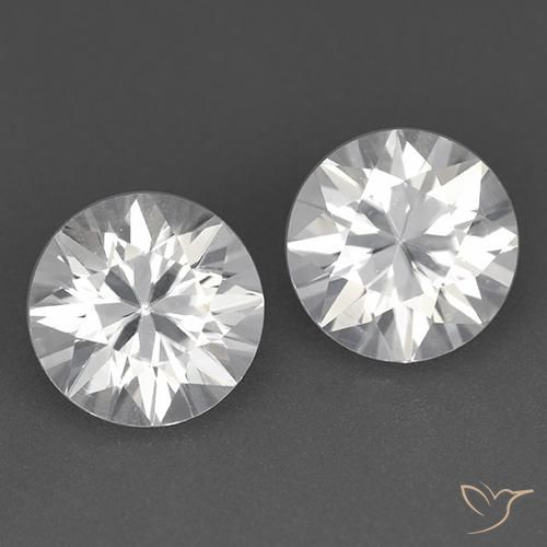 3,70 ct natürliche weißer Zirkon-Edelsteine, Rundschliff, VVS