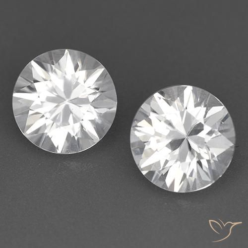 3,70 ct natürliche weißer Zirkon-Edelsteine, Rundschliff, VVS