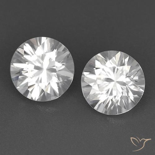 3.38 ct natürliche Weiß Zirkon-Edelsteine, Runden, VVS