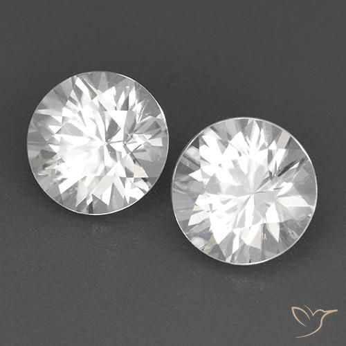 3.55 ct natürliche Weiß Zirkon-Edelsteine, Runden, VVS