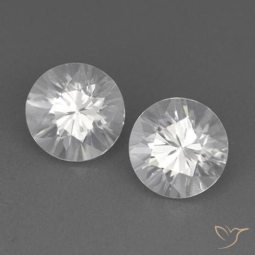 3.58 ct natürliche Weiß Zirkon-Edelsteine, Runden, VVS