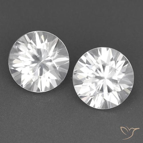 3.63 ct natürliche Weiß Zirkon-Edelsteine, Runden, VVS
