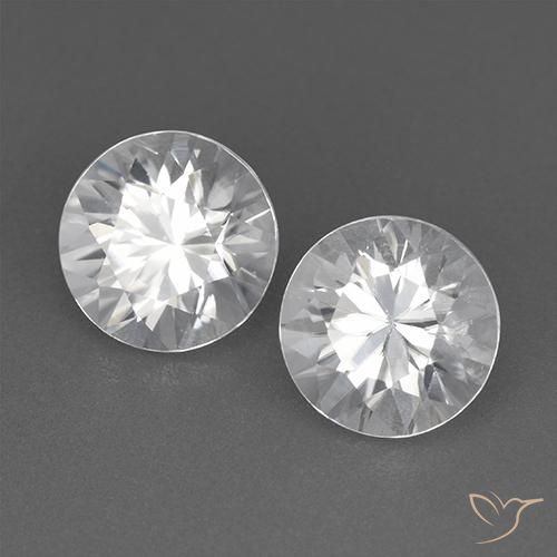 3.70 ct natürliche Weiß Zirkon-Edelsteine, Runden, VVS