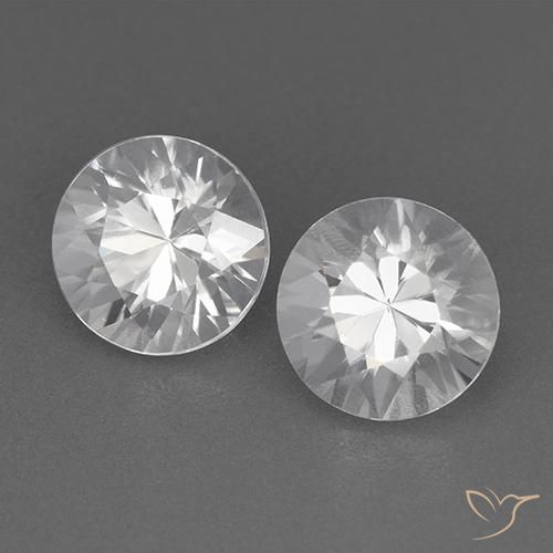 3.80 ct natürliche Weiß Zirkon-Edelsteine, Runden, VVS