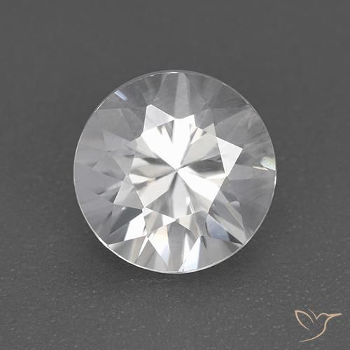 1.79ct Natürlicher Weiß Zirkon, Runden, VVS