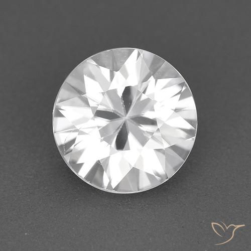 1.68ct Natürlicher Weiß Zirkon, Runden, VVS