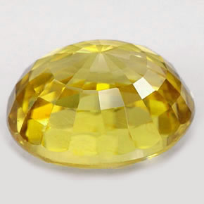1,96 ctw natürlicher gelber Zirkon, Oval Schliff, VVS