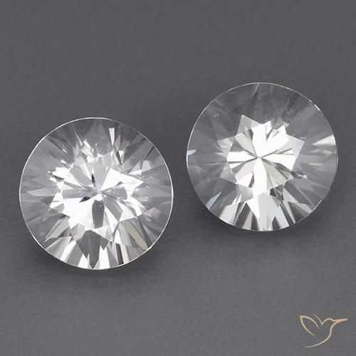 3.65ctw Natürlicher Weiß Zirkon, Runden, VVS