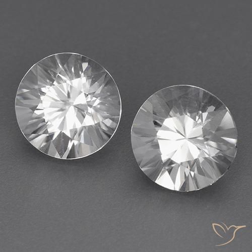 3.65 ct natürliche Weiß Zirkon-Edelsteine, Runden, VVS