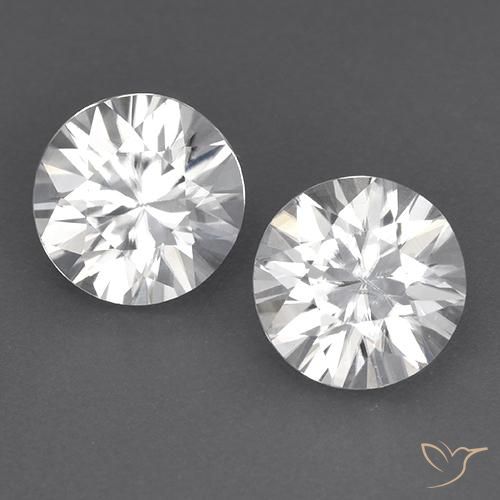 3.56 ct natürliche Weiß Zirkon-Edelsteine, Runden, VVS