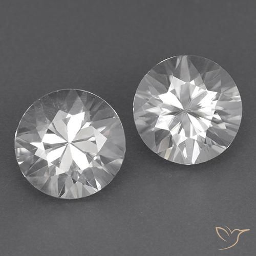 3.88 ct natürliche Weiß Zirkon-Edelsteine, Runden, VVS