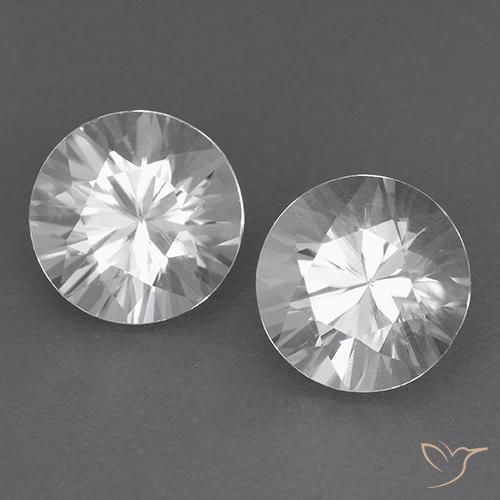 3.76 ct natürliche Weiß Zirkon-Edelsteine, Runden, VVS