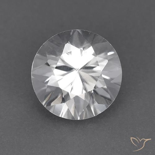 1.92ct Natürlicher Weiß Zirkon, Runden, VVS