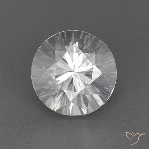 1.89ct Natürlicher Weiß Zirkon, Runden, VVS-VS