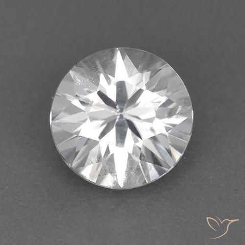 1.90ct Natürlicher Weiß Zirkon, Runden, VVS-VS