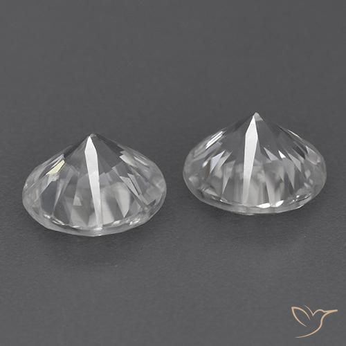 3.49 ct natürliche Weiß Zirkon-Edelsteine, Runden, VVS-VS