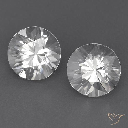 3.66 ct natürliche Weiß Zirkon-Edelsteine, Runden, VVS