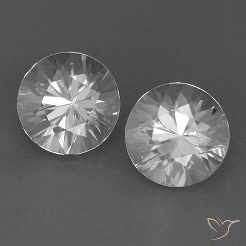 3.82 ct natürliche Weiß Zirkon-Edelsteine, Runden, VVS