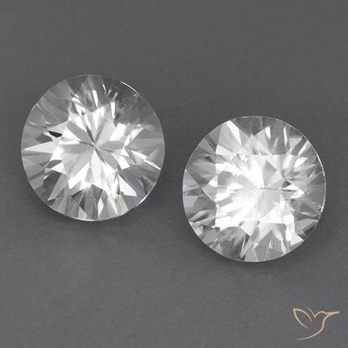 3.59 ct natürliche Weiß Zirkon-Edelsteine, Runden, VVS