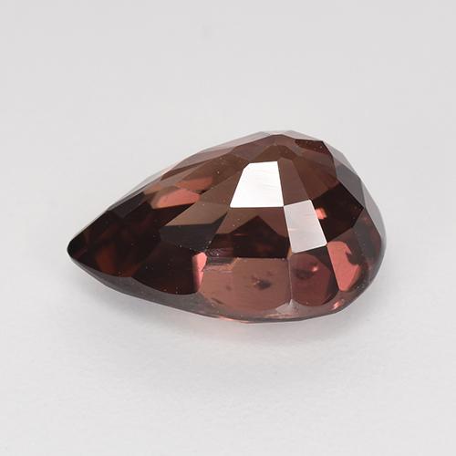 4,62 ctw natürlicher roter Zirkon, Birnenform, VVS-VS