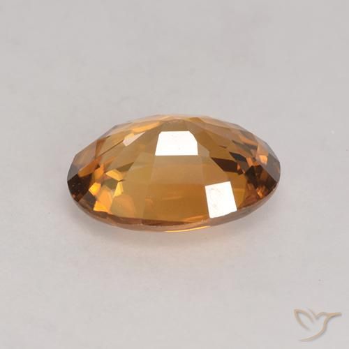 9,17 ctw natürlicher gold-braun Zirkon, Oval, VVS