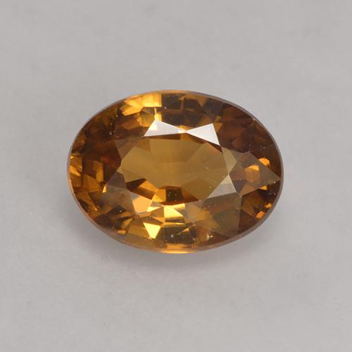 1,75 ctw natürlicher orangefarbener Zirkon, Oval Schliff, VS