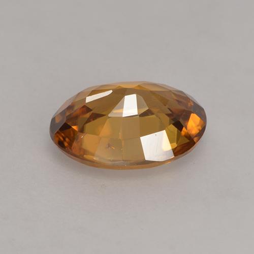 1,75 ctw natürlicher orangefarbener Zirkon, Oval Schliff, VS