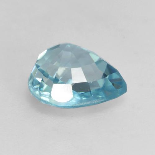 2,01 ctw natürlicher blauer Zirkon, Birnenform, VVS-VS