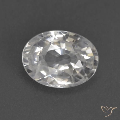 2.94ct Natürlicher Warmweiß Zirkon, Oval, VVS-VS
