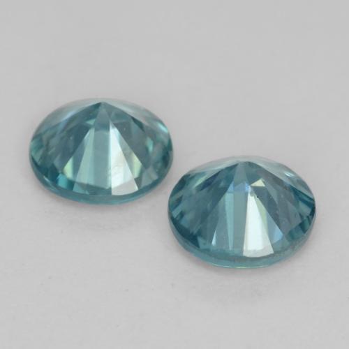 1.00 ct natürliche Blaugrün Zirkon-Edelsteine, Rund Schliff, VS