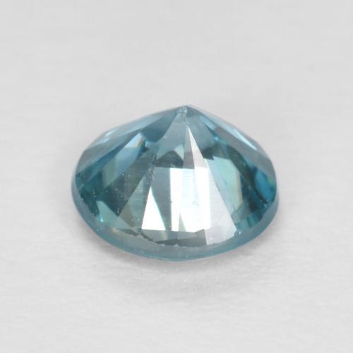 0,53 ctw natürlicher blauer Zirkon, Rundschliff, VS