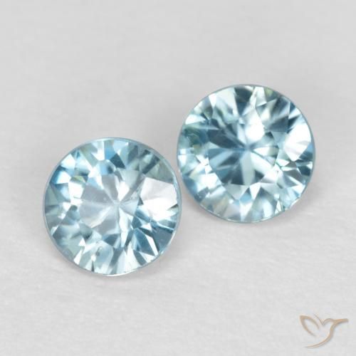 0.69 ct natürliche Baby blau Zirkon-Edelsteine, Runden, VS