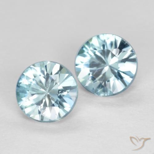1.01 ct natürliche hellblau Zirkon-Edelsteine, Runden, VS