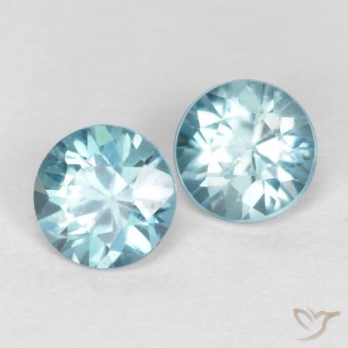 1.10 ct natürliche hellblau Zirkon-Edelsteine, Runden, VS