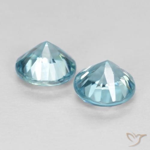 1.10 ct natürliche hellblau Zirkon-Edelsteine, Runden, VS
