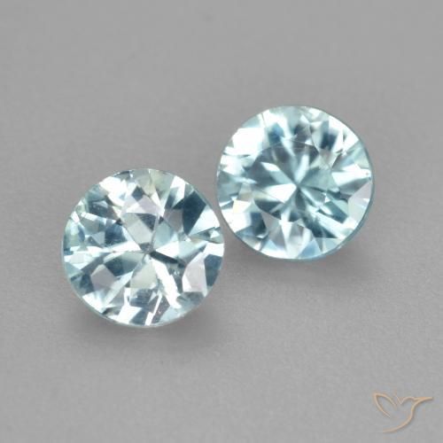 1.00 ct natürliche hellblau Zirkon-Edelsteine, Runden, VS