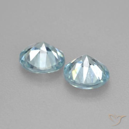 1.00 ct natürliche hellblau Zirkon-Edelsteine, Runden, VS