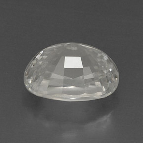 9,71 ctw natürlicher weißer Zirkon, Oval Schliff, VVS