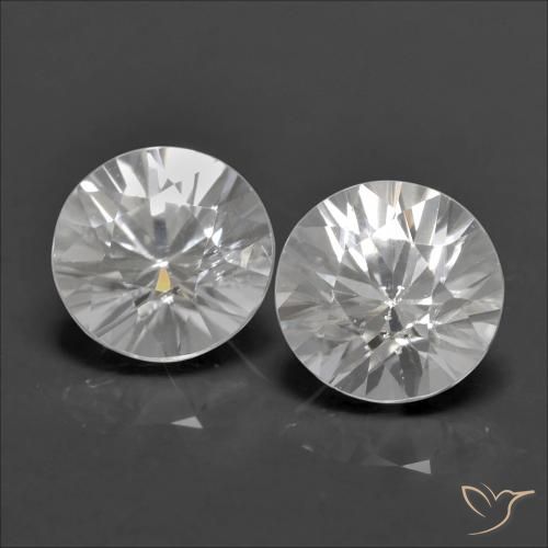 2.54 ct natürliche Weiß Zirkon-Edelsteine, Runden, VVS-VS