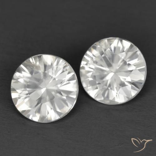 2.34 ct natürliche Weiß Zirkon-Edelsteine, Runden, VS