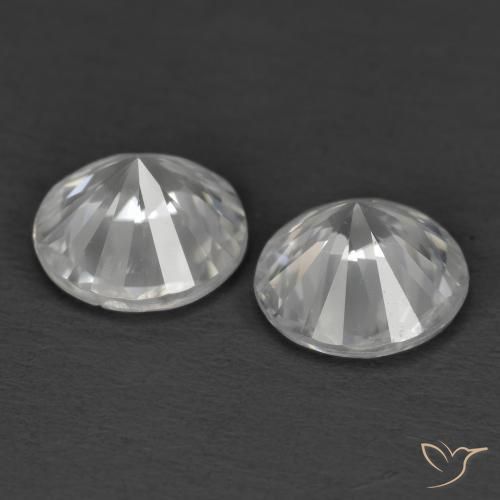 2.34 ct natürliche Weiß Zirkon-Edelsteine, Runden, VS
