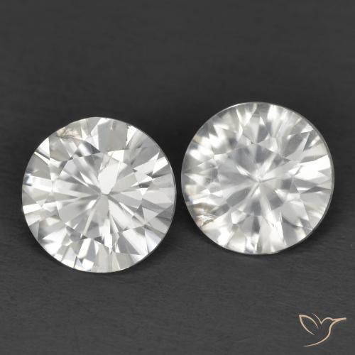 2.30 ct natürliche Weiß Zirkon-Edelsteine, Runden, VS