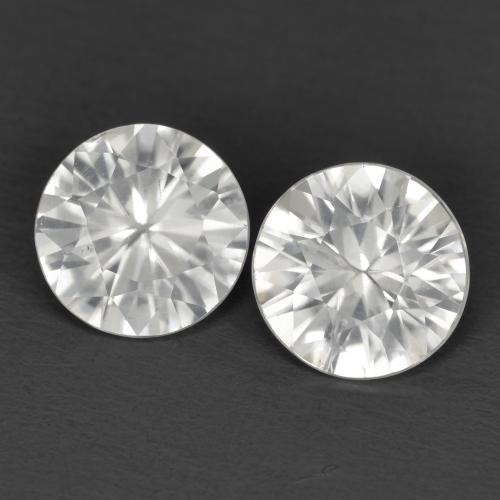 2,15 ct natürliche weißer Zirkon-Edelsteine, Rundschliff, VS