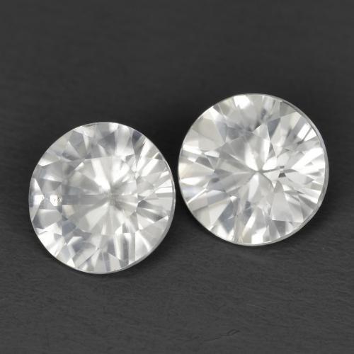 2,15 ct natürliche weißer Zirkon-Edelsteine, Rundschliff, VS