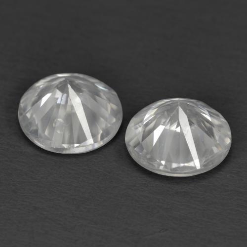 2,15 ct natürliche weißer Zirkon-Edelsteine, Rundschliff, VS